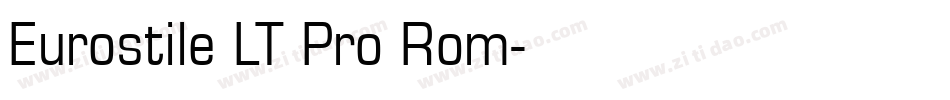 Eurostile LT Pro Rom字体转换